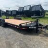 2024 BWise 7 x 18 Equipment Trailer – Heavy Duty Ladder Ramps — 7x18 equipment trailer for sale at Easy Containers