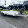 2024 Sport Haven 7×18 Aluminum Car Trailer – 6k Torsion Axles — 7x18 sport haven open car hauler for sale at Easy Containers