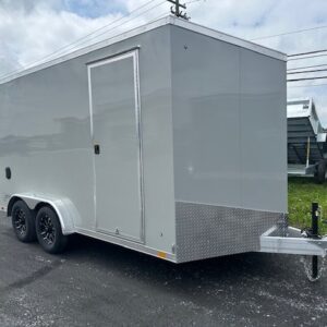 ATC 7.5 x 14 Aluminum Enclosed Cargo Trailer – Barn Doors — 5x14 enclosed car hauler for sale at Easy Containers
