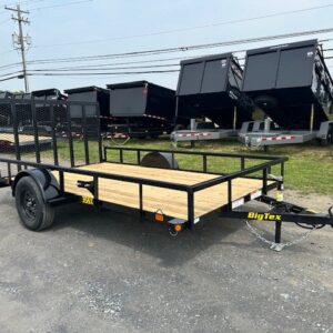 Big Tex 7 x 12 Landscape Utility Trailer – Rear Ramp Gate — 7x12 utility trailer for sale at Easy Containers