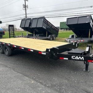 CAM Superline 8.5 x 22 Deckover Equipment Trailer – Ladder Ramps — 5x22 gooseneck trailer for sale at Easy Containers