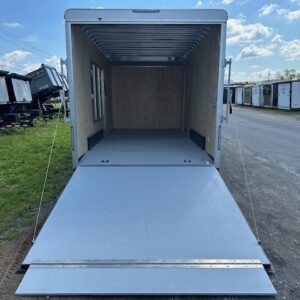 Carmate 7.5 x 16 Enclosed Cargo Trailer – UTV Door — 5x16 atv trailer for sale at Easy Containers