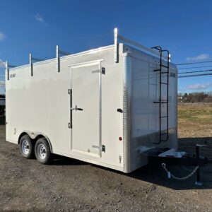 Car Mate 8.5 x 16 Enclosed Contractor Trailer – Ramp Door — 5x16 cargo trailer for sale at Easy Containers