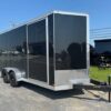 Covered Wagon 7 x 16 Enclosed Trailer – 18″ Added Height — 7x16 covered wagon cargo trailer for sale at Easy Containers