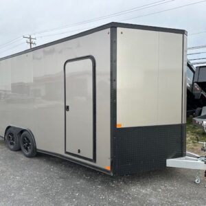 Nitro 8.5 x 18 Enclosed Aluminum Car Trailer – V Nose — 5x18 cargo trailer for sale at Easy Containers