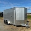 Cargo Pro 7 x 14 V-Nose Aluminum Cargo Trailer – Ramp Door — 7x14 cargo pro cargo trailer for sale at Easy Containers