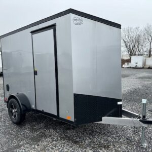 ATC 6 x 10 Aluminum Enclosed Cargo Trailer – Black Trim — 6x10 atc enclosed car hauler for sale at Easy Containers