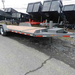 BWise 7 x 22 Low Profile Split-Tilt Equipment Trailer — 7x22 bwise equipment trailer for sale at Easy Containers