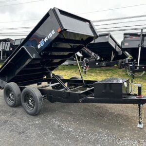 BWise 5 x 10 Low Profile Dump Trailer – Spreader Gate — 5x10 dump trailer for sale at Easy Containers