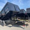 BWise 7 x 12 High Side Dump Trailer – Barn Doors — 7x12 bwise dump trailer for sale at Easy Containers