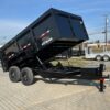BWise 7 x 14 High Side Dump Trailer – Barn Doors — 7x14 dump trailer for sale at Easy Containers