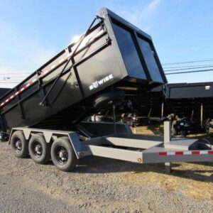 BWise 7 x 16 Heavy Duty Dump Trailer – Tri-Axle Ultimate Dump — 7x16 bwise dump trailer 3 for sale at Easy Containers