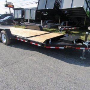 BWise 7 x 20 Low Profile Split-Tilt Equipment Trailer – Gravity Tilt — 7x20 tilt equipment trailer for sale at Easy Containers