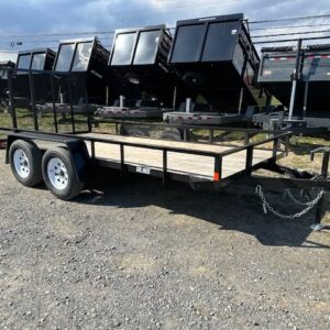 Car Mate 6 x 14 Landscape Utility Trailer – Landscape Ramp — 6x14 car mate utility trailer for sale at Easy Containers
