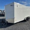 Car Mate 7 x 16 V-Nose Enclosed Cargo Trailer – Avalanche — 7x16 car mate enclosed car hauler for sale at Easy Containers