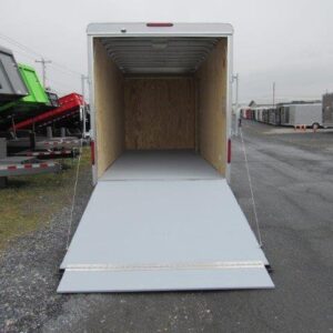 Car Mate 7 x 16 Enclosed Cargo Trailer – 18″ Added Height — 7x16 car mate enclosed car hauler 4 for sale at Easy Containers