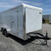 Car Mate 7 x 16 Enclosed Cargo Trailer – Barn Doors — 7x16 car mate enclosed car hauler 3 for sale at Easy Containers
