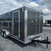 Car Mate 7 x 18 Enclosed Contractor Trailer – Exterior Tool Doors — 7x18 cargo trailer for sale at Easy Containers