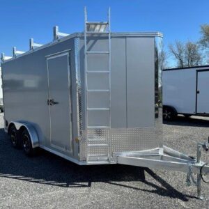 Cargo Pro 7.5 x 14 Aluminum Enclosed Trailer – Contractor Package — 5x14 cargo trailer for sale at Easy Containers