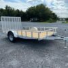 Carry-On 7 x 12 Aluminum Landscape Utility Trailer – Rear Gate — 7x12 carry-on utility trailer for sale at Easy Containers