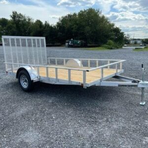 Carry-On 7 x 12 Aluminum Landscape Utility Trailer – Rear Gate — 7x12 carry-on utility trailer for sale at Easy Containers
