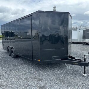 Covered Wagon 8.5 x 20 Enclosed Car Hauler – Blackout Package — 5x20 open car hauler for sale at Easy Containers