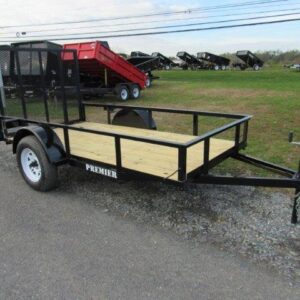 Premier 5 x 10 Landscape Utility Trailer – Rear Ramp Gate — 5x10 utility trailer for sale at Easy Containers