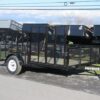 Premier 7 x 12 Landscape Utility Trailer – Mesh Sides & ATV Ramp — 7x12 atv trailer for sale at Easy Containers