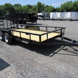 Premier 7 x 16 Landscape Utility Trailer – Rear Ramp Gate — 7x16 utility trailer for sale at Easy Containers