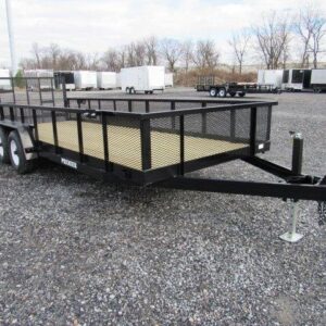 Premier 7 x 20 Landscape Utility Trailer – HD Ramp Gate — 7x20 premier utility trailer for sale at Easy Containers