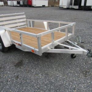 Sport Haven 5×8 Aluminum Utility Trailer – Bi-Fold Ramp Gate — 5x8 sport haven utility trailer for sale at Easy Containers