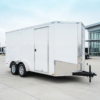Enclosed cargo trailer for sale at Easy Containers