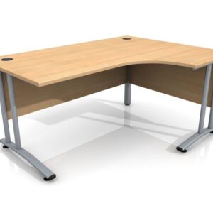 1600m Site Office Right Hand Curved Desk - 1600m office right hand curved for sale at Easy Containers