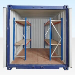 Adjustable, Heavy Duty Two Tier Container Racking (Single Bay) - two tier container racking single for sale at Easy Containers (view 2)