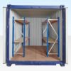 Adjustable, Heavy Duty Three Tier Container Racking (Single Bay) - three tier container racking single for sale at Easy Containers