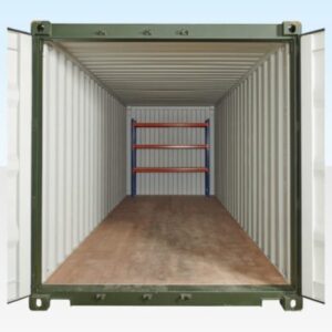 Adjustable, Heavy Duty Three Tier Racking For Rear Of Container - three tier racking rear container for sale at Easy Containers