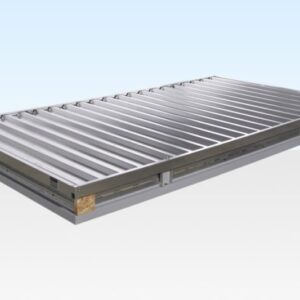 4m x 2.1m Flat Pack Container Store – Galvanised - galvanised flat pack container for sale at Easy Containers