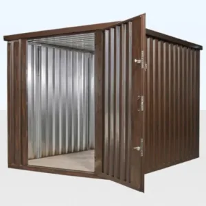 Wood-Effect Flat Packed Storage Container 2M X 2.1M - flat pack container for sale at Easy Containers (view 3)