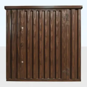 Wood-Effect Flat Packed Storage Container 2M X 2.1M - flat pack container for sale at Easy Containers