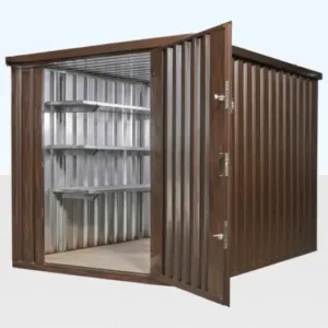 Wood-Effect Flat Packed Storage Container 2M X 2.1M - flat pack container for sale at Easy Containers (view 2)