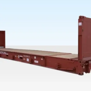 40Ft X 8Ft Used Flat Rack Shipping Container - 40ft flat rack container for sale at Easy Containers