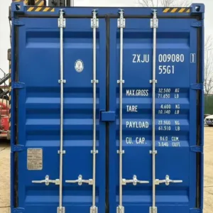 New 45‑ft High Cube Shipping Container – Bold Blue Finish - bold blue high cube container for sale at Easy Containers (view 4)