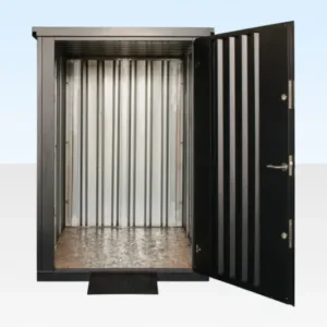 Flat Pack Metal Garden Store - flat pack container for sale at Easy Containers (view 2)
