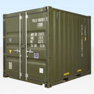 10Ft X 8Ft Shipping Container (One Trip) – Green - green one trip 10ft shipping container for sale at Easy Containers