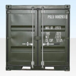 8Ft One Trip Shipping Container (Green) - one trip 8ft shipping container for sale at Easy Containers (view 2)