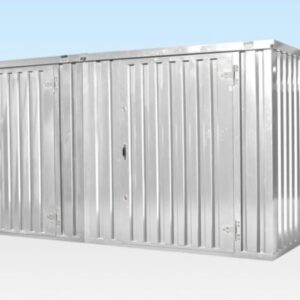 4M X 4.2M Side Linked Flat Pack Container Bundle (Galvanised) - galvanised side linked flat pack container for sale at Easy Containers (view 2)