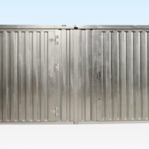 3M X 4.2M Side Linked Flat Pack Container Bundle (Galvanised) - galvanised side linked flat pack container for sale at Easy Containers (view 3)