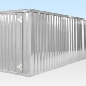 6M X 2.1M End Linked Flat Packed Container Bundle (Galvanised) - galvanised end linked flat pack container for sale at Easy Containers