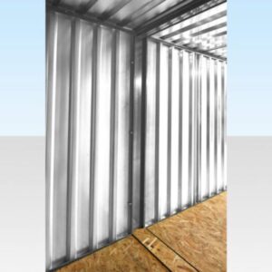 6M X 2.1M End Linked Flat Packed Container Bundle (Galvanised) - galvanised end linked flat pack container for sale at Easy Containers (view 3)