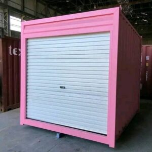 10 ft Pink Container with Roll‑Up Door - 10ft shipping container for sale at Easy Containers
